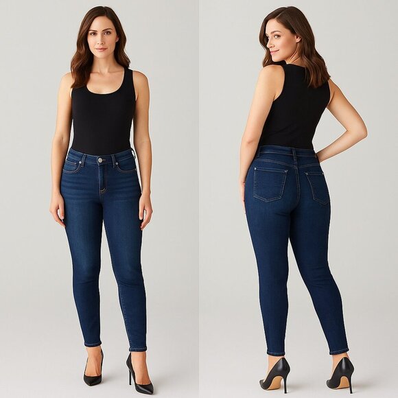 7️⃣ SEVEN FOR ALL MANKIND 🔥 WOMEN’S B(air) Mid-Rise Ankle Skinny Jeans - Sz 27 - Picture 4 of 16